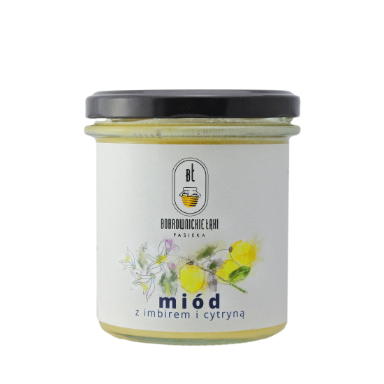 Miód z imbirem i cytryną 380 g