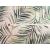 Tkanina tapicerska drukowana plecionka Liście tropikalne zielone