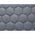 Tkanina tapicerska Ekoskóra pikowana heksagony szara