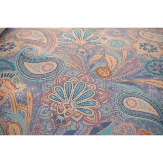 Tkanina tapicerska drukowana plecionka Paisley