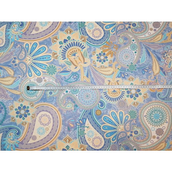 Tkanina tapicerska wzory Welur Paisley