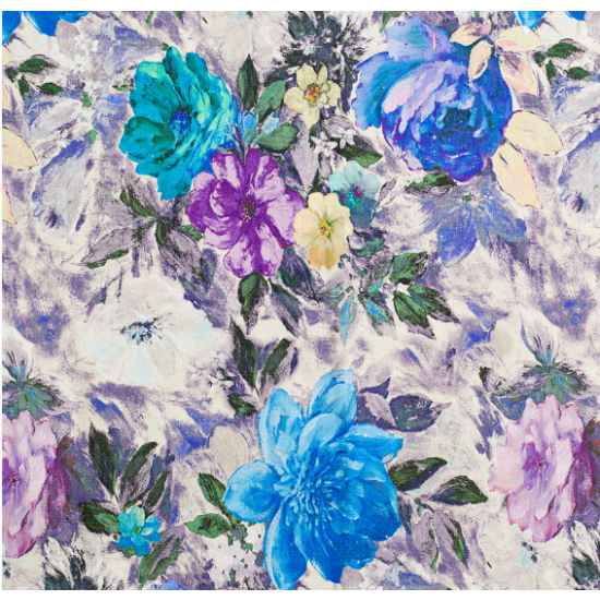 Tkanina tapicerska wzorzysta kwiaty Lea 535