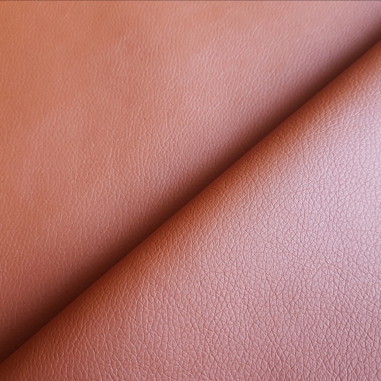 Tkanina tapicerska Ekoskóra Madryt 56 jasny brąz