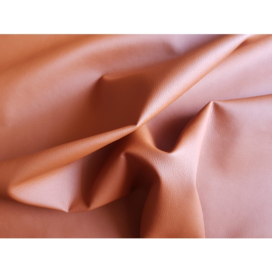 Tkanina tapicerska Ekoskóra Madryt 56 jasny brąz