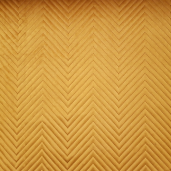 Tkanina tapicerska Welur pikowany zygzak żółty