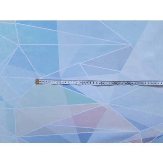 Tkanina tapicerska wzory Welur Trójkąty tęczowe