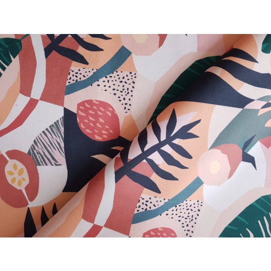 Tkanina tapicerska wzory Welur Papaja