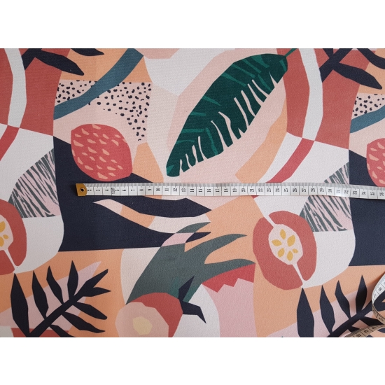 Tkanina tapicerska wzory Welur Papaja