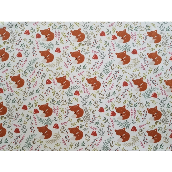 Tkanina tapicerska wzory dziecięce Welur Liski