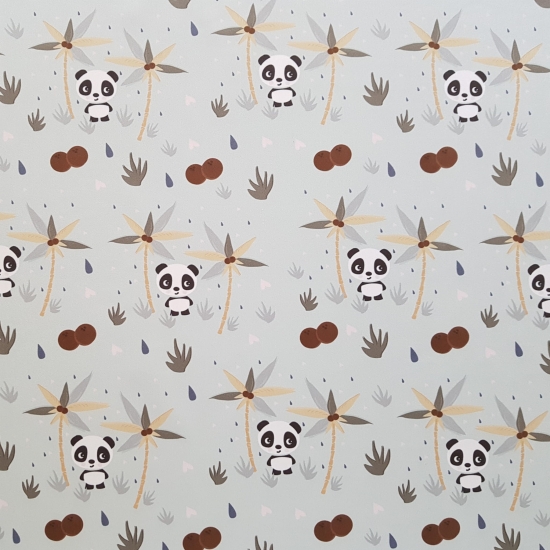Tkanina tapicerska wzory dziecięce Welur Pandy