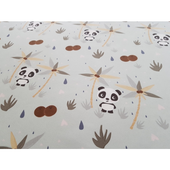 Tkanina tapicerska wzory dziecięce Welur Pandy