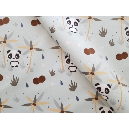 Tkanina tapicerska wzory dziecięce Welur Pandy