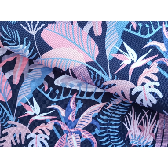 Tkanina tapicerska drukowana plecionka Exotic