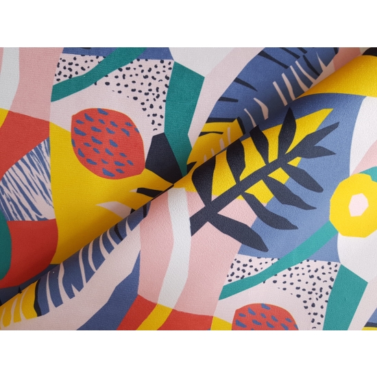 Tkanina tapicerska wzory Welur Papaja 45