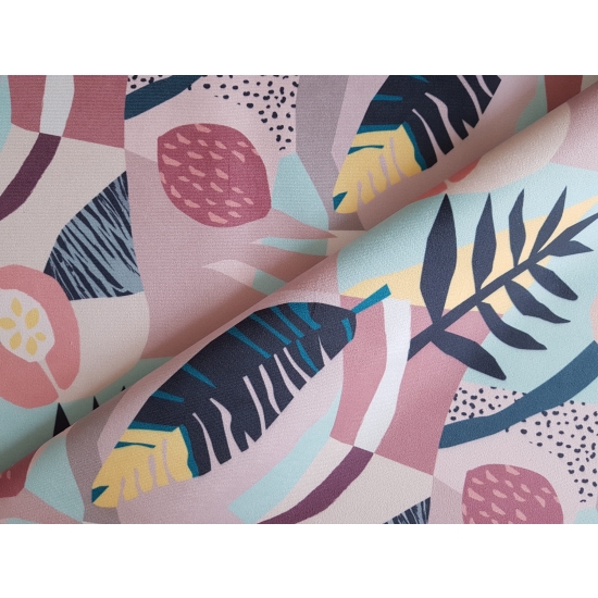 Tkanina tapicerska wzory Welur Papaja 63