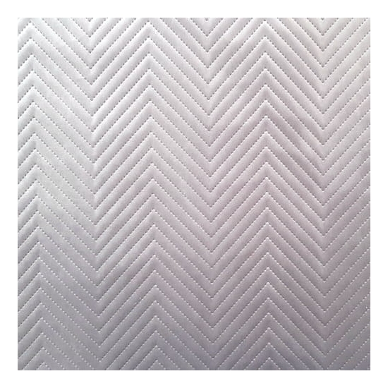 Tkanina tapicerska Welur pikowany zygzak jasnoszary 80