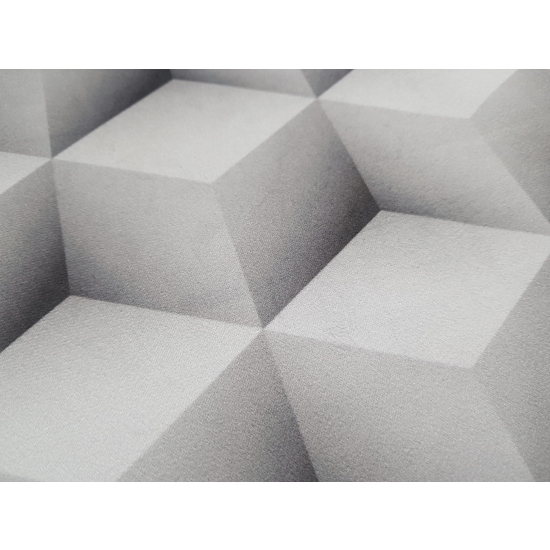 Tkanina tapicerska wzory Welur Kostki 3D