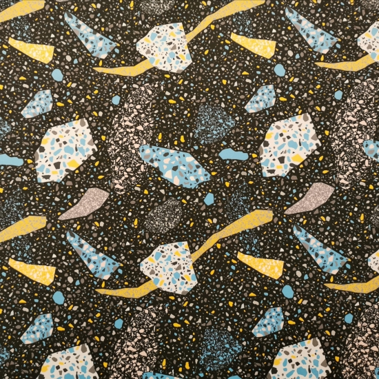 Tkanina tapicerska wzory Welur Lastriko czarny