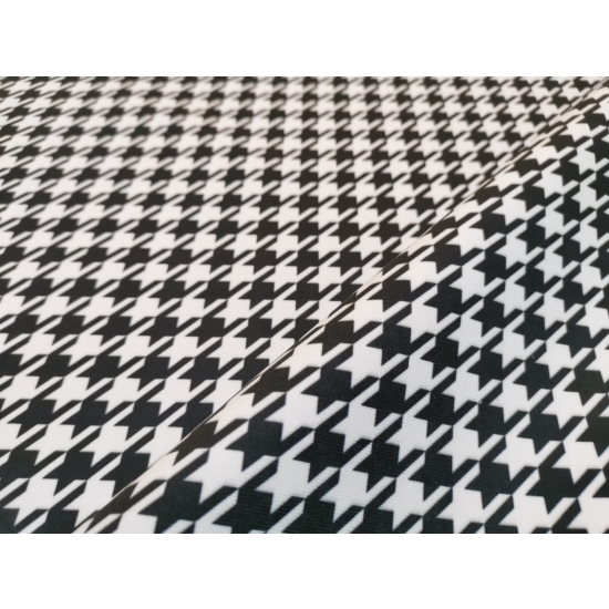 Tkanina tapicerska wzory Welur Pepitka mała