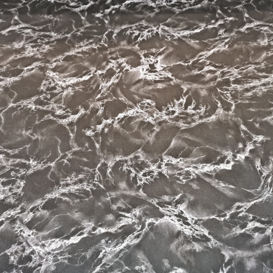 Tkanina tapicerska wzory Welur Marmur czarny