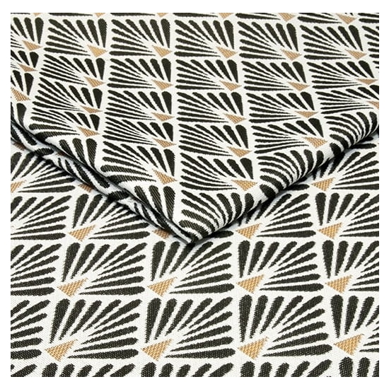 Tkanina tapicerska art deco żakard Wachlarze