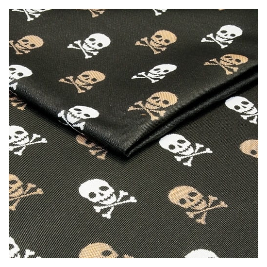 Tkanina tapicerska art deco żakard Czaszki