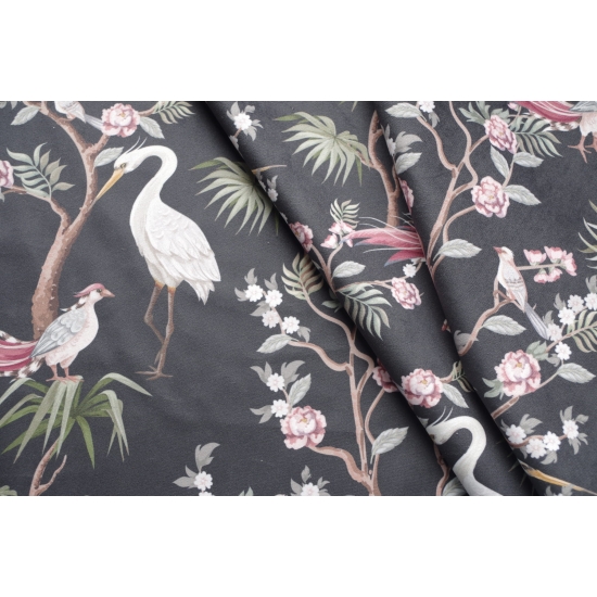 Tkanina tapicerska wzory Welur Czaple