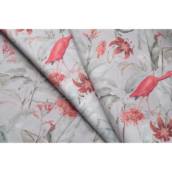 Tkanina tapicerska wzory Welur Egzotyka