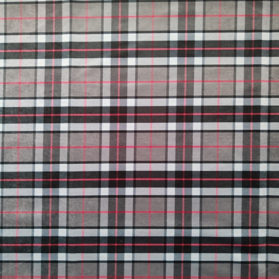 Tkanina tapicerska wzory Welur Kratka szara