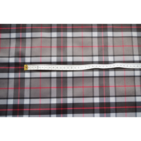 Tkanina tapicerska wzory Welur Kratka szara