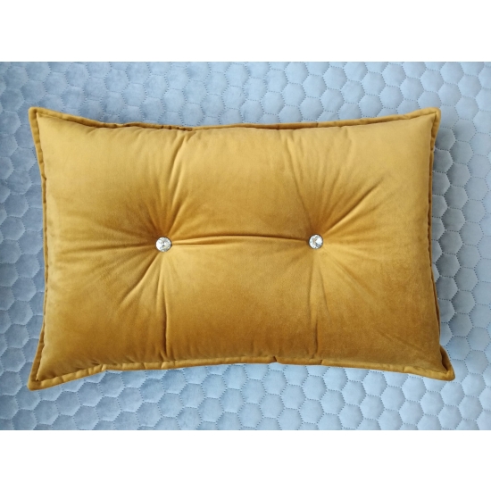 Tkanina tapicerska Welur RIVI 41 żółty złoty