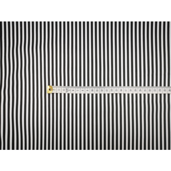 Tkanina tapicerska wzory Welur Paski czarno-białe