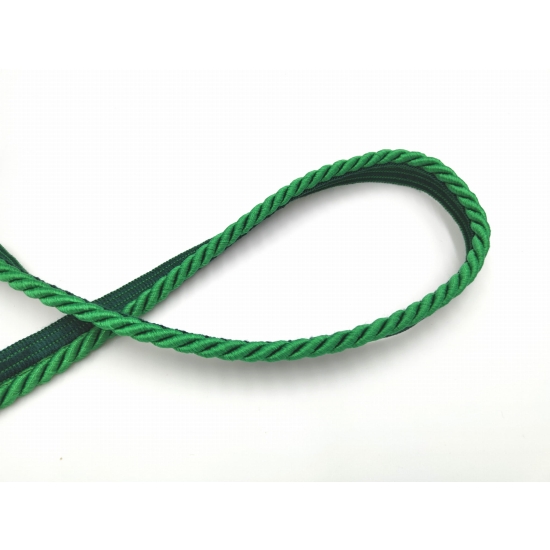 Sznur ozdobny tapicerski z wypustką 7 mm zielony