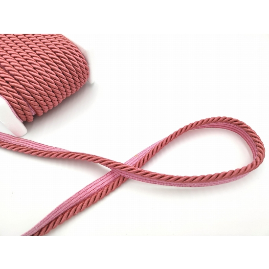 Sznur ozdobny tapicerski z wypustką 7 mm różowy