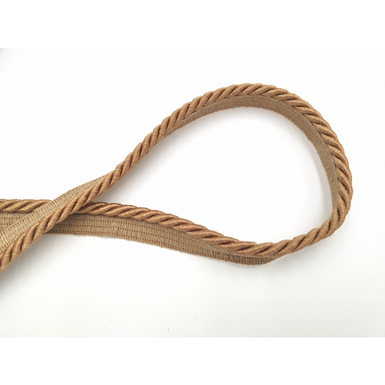 Sznur ozdobny tapicerski z wypustką 7 mm beżowy