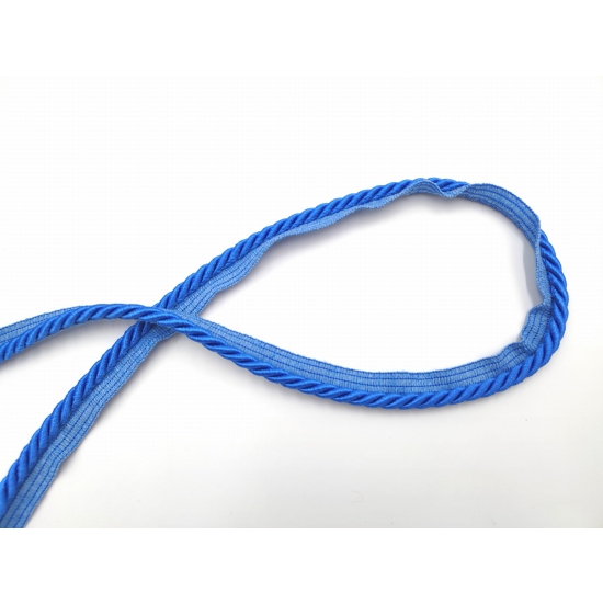 Sznur ozdobny tapicerski z wypustką 7 mm niebieski