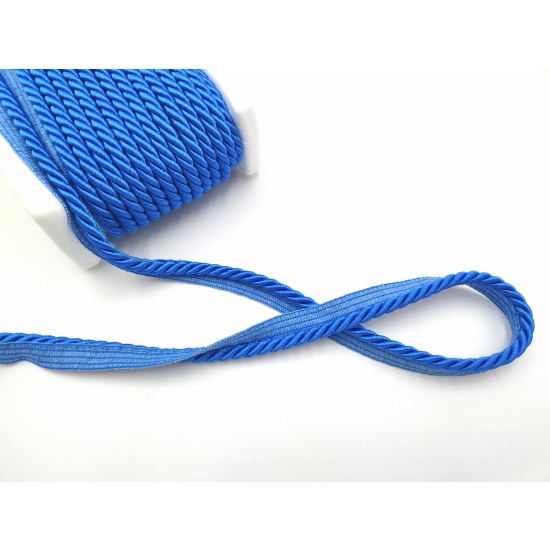 Sznur ozdobny tapicerski z wypustką 7 mm niebieski