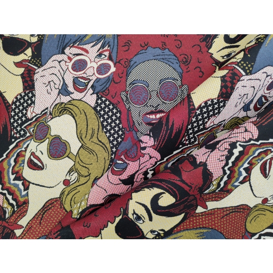 Tkanina tapicerska wzorzysta żakard Party