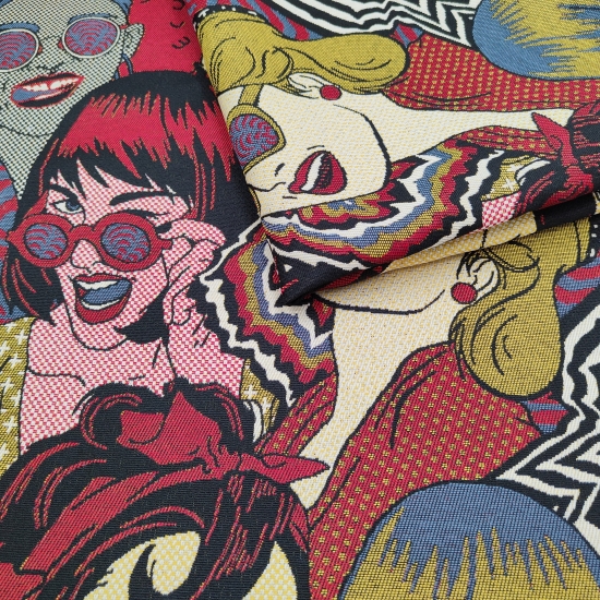 Tkanina tapicerska wzorzysta żakard Party