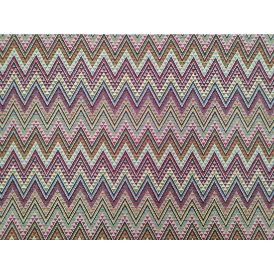 Tkanina tapicerska wzorzysta żakard Zygzak
