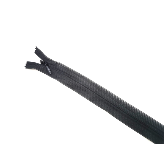 Zamek kryty suwak 40 cm szary