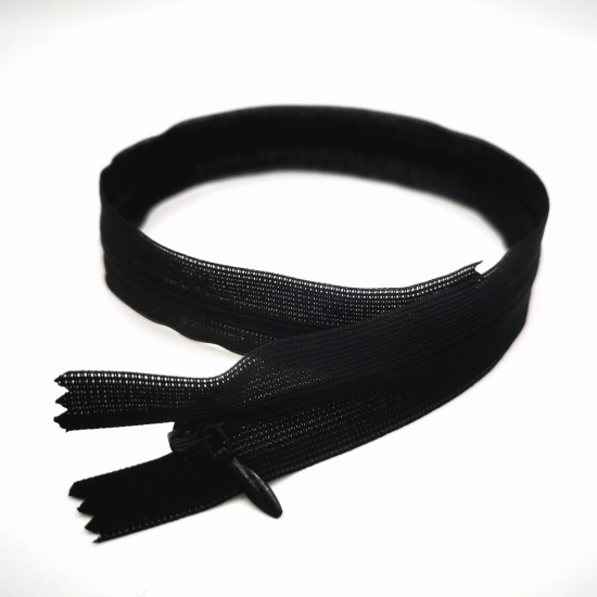 Zamek kryty suwak 40 cm czarny