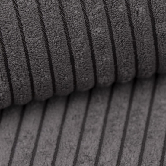 Tkanina tapicerska sztruks obiciowy ciemny szary