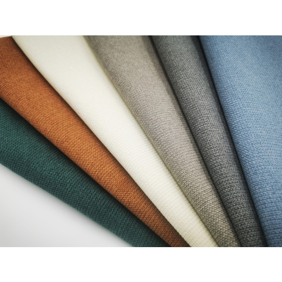 Tkanina tapicerska strukturalna plecionka Point szara