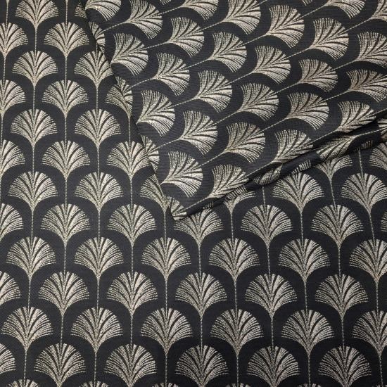 Tkanina tapicerska art deco żakard Pawi ogon