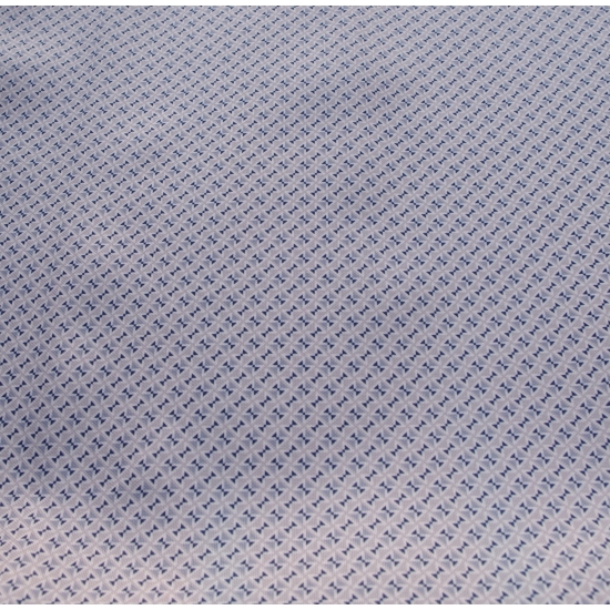 Tkanina tapicerska drukowana plecionka Kokardki granatowe