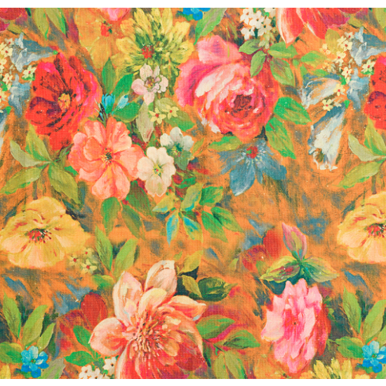 Tkanina tapicerska wzorzysta kwiaty Lea 534